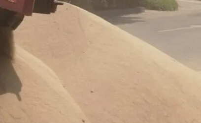 Montículo de arena fina seca a granel